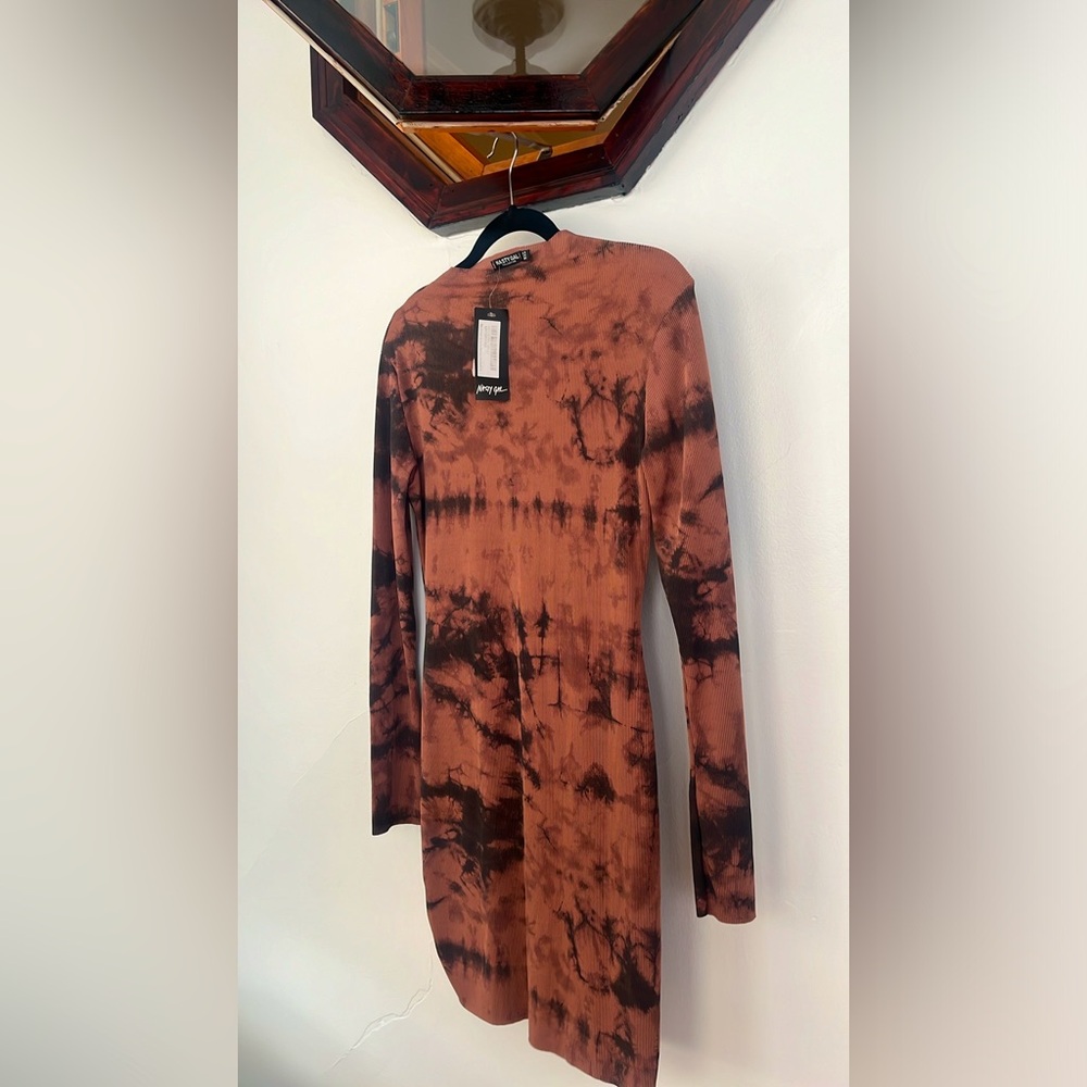 Nasty Gal "Alll About You" tie dye dress Sz 10